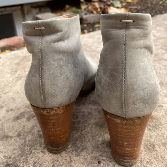 Maison Martin Margiela Line 22 Blue Leather Boots, size 39.5 - Picture 9 of 13